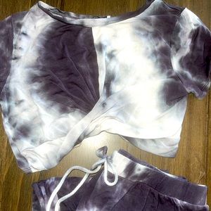 Tie dye lounge set 2 piece
